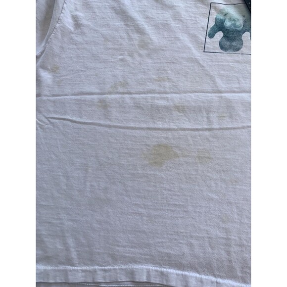 Vintage 90s One Planet whale Dolphin and Manatee Yin Yang Double sided Tshirt XL - Picture 8 of 8